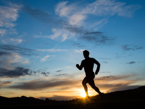 Male Runner at Sunset 460
